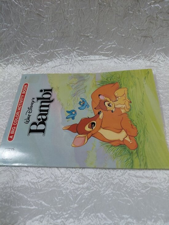 Walt Disneys Bambi Big Color Activity Book 1993 Golden Publishing Vintage - Picture 6 of 8